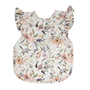 3/$20 Delilah Floral Flutter Bib | Bapron | 6m-3T